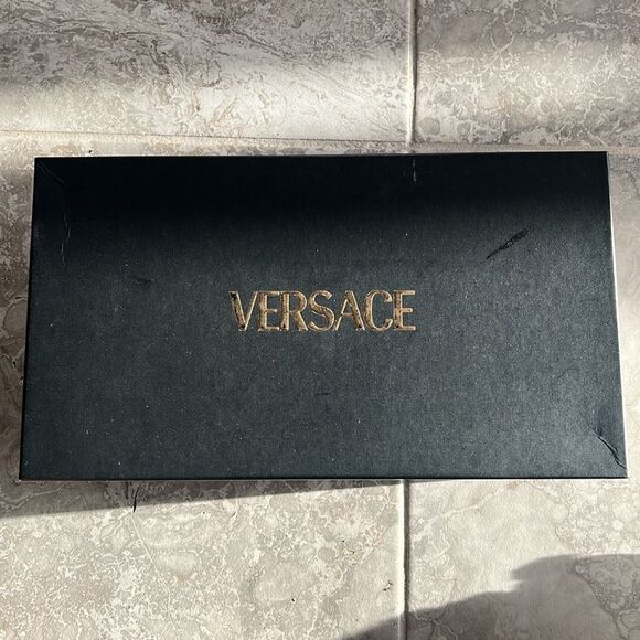 Versace Baroque Print Smoking Slippers Slip-On, New, Size EU 43 - Picture 10 of 13